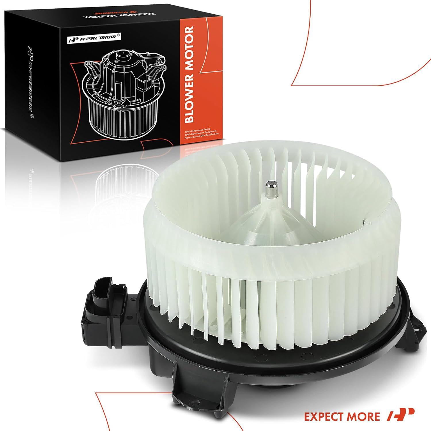 A-Premium Heater Blower Motor with Fan Cage Replacement for Chrysler Sebring Dodge Ram 1500 2500 3500 Ford Jeep Honda Acura Subaru Jaguar Lincoln Front Side Fits select: 2008-2012 HONDA ACCORD