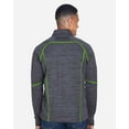 thumbnail image 3 of North End 88697 Men's Flux Mélange Bonded Fleece Jacket-Carbon/ Acid Green-2XL, 3 of 5