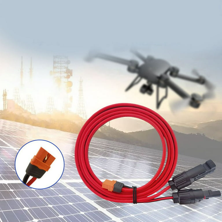 10 AWG XT60i to XT60i Female to Male Connector Solar Extension