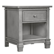 Evolur Cheyenne and Santa Fe Night Stand, Storm Gray