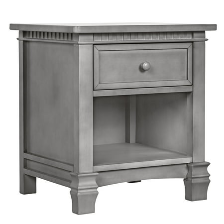 Evolur Cheyenne and Santa Fe Night Stand, Storm Gray
