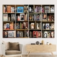 thumbnail image 4 of Book Canvas Art, Photo Books Art, Reading Room Poster, Library Photo Print, Abstract Wall Decor, Library Printed, Bookshelf Photo Canvas Art, Canvas Wall Decor - 3P-Gold Framed, 4 of 9