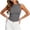 Gray, variant on ClodeEU Women's Solid Color Sleeveless Tank Top ,Comfortable Y2K Layering Blouse Army Green,Women's Plus L