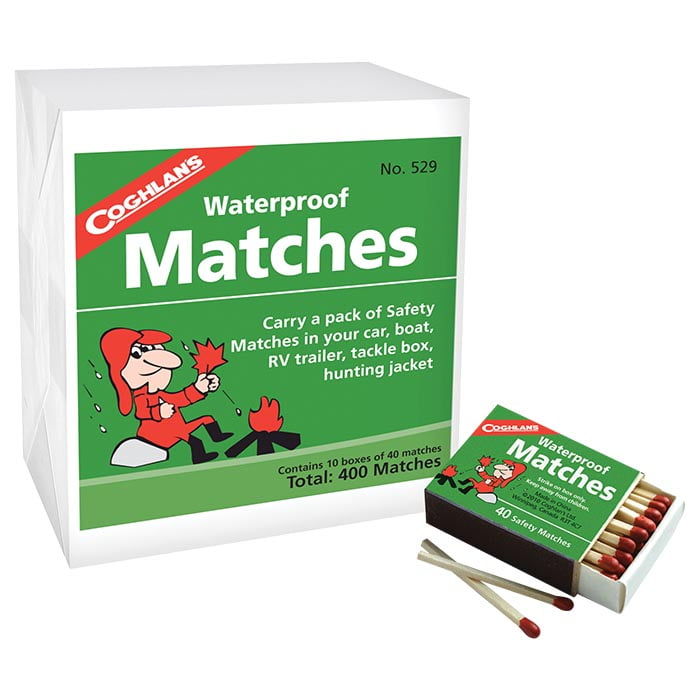 Waterproof Matches 10 Boxes COGHLANS