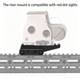 thumbnail image 3 of RIVONO Optic Riser Mount Picatinny Rail Fast Riser Riser for Sight Scope Optics Picatinny Riser Riser, 3 of 7