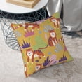 thumbnail image 6 of Square Throw Pillow Covers with Core, Fun Animal Tiger Pillows for Sofa Beds, 18"x18", 6 of 9