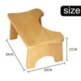 thumbnail image 3 of Premium Wood Bamboo Toilet Stool For Colon Health Improvement, Space-Saving Design And Easy To Clean Surface Enhance Daily Bathroom Routine, 3 of 5