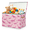 Color 4, variant on Jiaoprinted Dinosaurs Toy Storage Box Chest with Lid & Divider, Pink Dinosaurs Foldable Toy Organizer Bin with Sturdy Handles for Nursery Living Room, 85L, 25"x13"x16"
