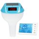 thumbnail image 1 of Yuarrent Termómetro flotante inalámbrico inteligente para piscina con luz ambiental RGB y medidor digital de temperatura del agua. Deportes acuáticos cian, 1 of 2