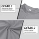 thumbnail image 4 of Blusa y camisa de manga larga con cuello alto para hombre, color liso, informal, con botones, medio cárdigan, manga larga, cuello alto, blusas de poliéster para hombre, 4 of 9