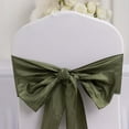 thumbnail image 2 of Efavormart 5 Pack | 6"x106" Accordion Crinkle Taffeta Chair Sashes - Dusty Sage Green, 2 of 10