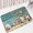 CC1797, variant on Mediterranean Bath Mat Set Blue Wooden Panel StarConch Beach Carpet Home Bathroom Decoration Non-slip Rugs Toilet Lid Cover