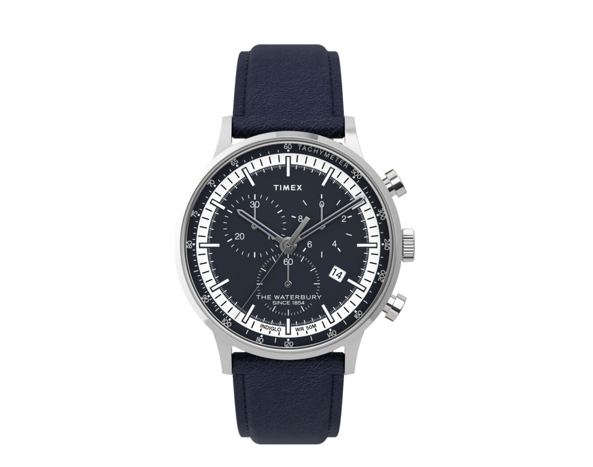 Waterbury classic chronograph 40mm stainless steel mesh band watch hotsell