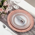 thumbnail image 6 of Efavormart 10 Pack | 13" Rose Gold Disposable Charger Plates, Cardboard Serving Tray, Round with Glitter Texture Dotted Rims - 1100 GSM, 6 of 11