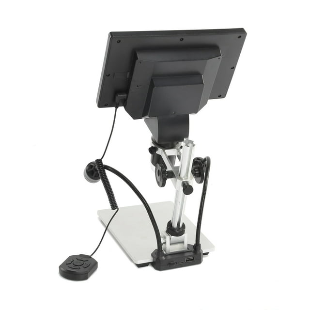 Microscope,Stand -1200x Amplification 7 Inch Color Amplification With Display 12mp Microscope 7 12mp 1-1200x Metal Stand Screen Lcd Auxiliary Color Screen Two B1200 Metal Dsfen Screen 12mp