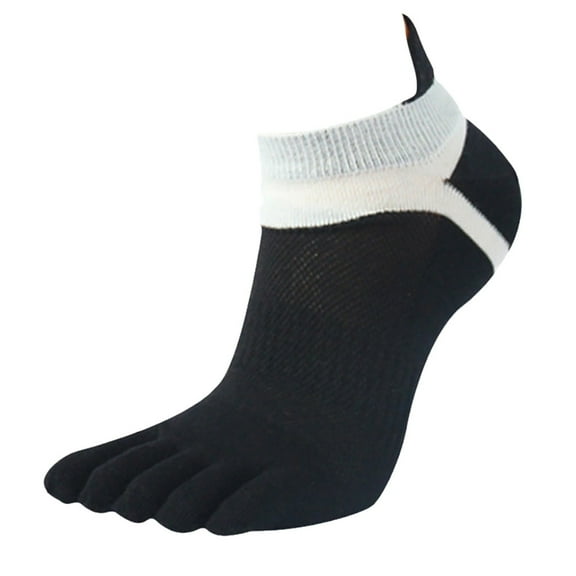 Fesfesfes 1 Pair Sock for Men Mesh Meias Sports Running Five Finger Toe Socks