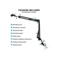 thumbnail image 5 of Boom Arm Microphone Mic Stand for Blue Yeti, HyperX QuadCast SoloCast, Snowball, Fifine and Other Microphones, Black, 5 of 11
