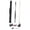 White, variant on harper 146cm Billiard Cue Pool Sticks Replacement Two Sections Lightweight Storage Bag Snooker Cue for Game Practice Break Room Home blue