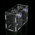 thumbnail image 3 of ACDANC Transparent Acrylic Fish Tank Breeding Box for Isolation and Hatching Viviparous Fish Like Bettas Guppies 4.5 x 3.5 x 3.5 inches, 3 of 4