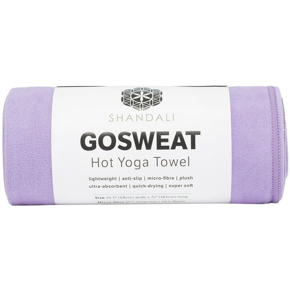 Toalla de mano Shandali GoSweat de microfibra superabsorbente violeta