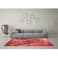 thumbnail image 3 of Ahgly Company Indoor Square Oriental Red Industrial Area Rugs, 5' Square, 3 of 4