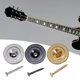 thumbnail image 2 of 2Pcs Vintage Style String Trees Strings Retainer With Screw Round Slotted String Retainer Guide Tree for Guitar Bass Silver, 2 of 4