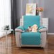 thumbnail image 5 of Funda reversible para sillón reclinable pequeño, para perros, con ancho de asiento de hasta 25 pulgadas, lavable, con correa elástica ajustable para niños y mascotas., 5 of 8