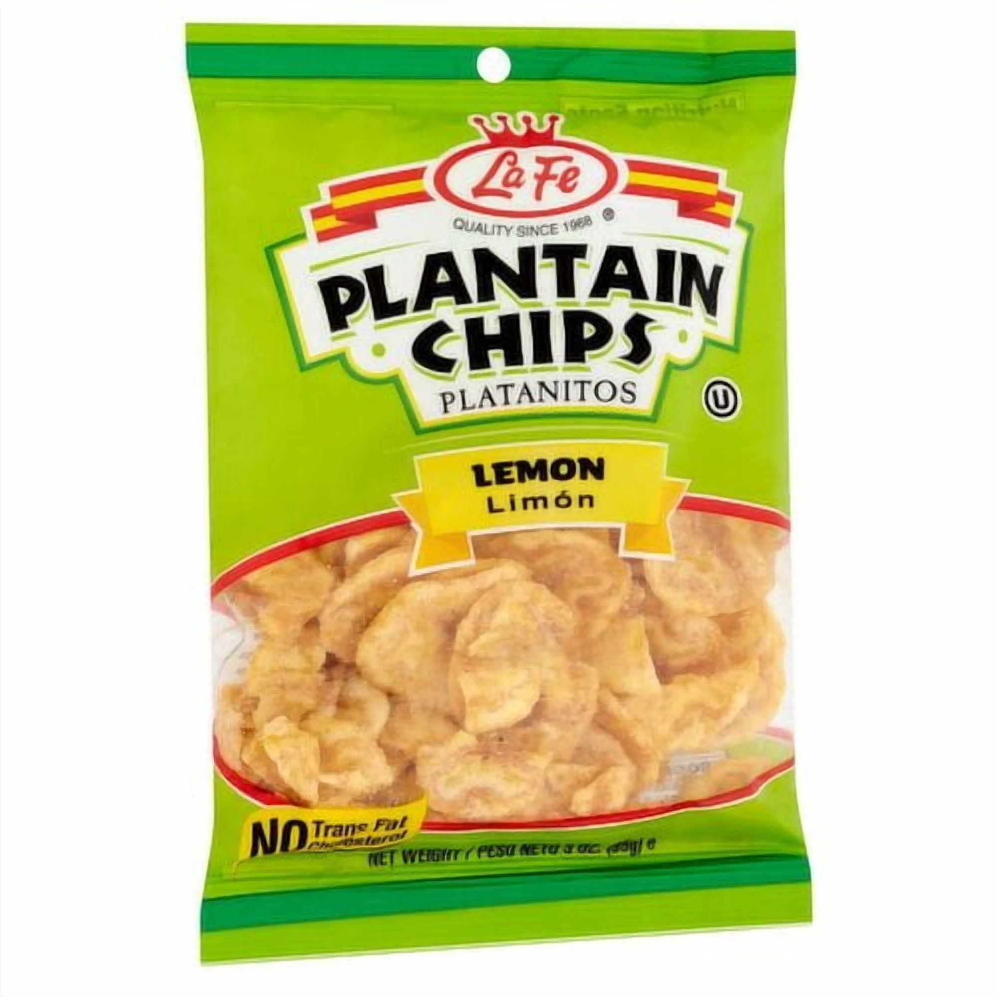 LaFe Lemon Plantain Chips, 2.5 oz