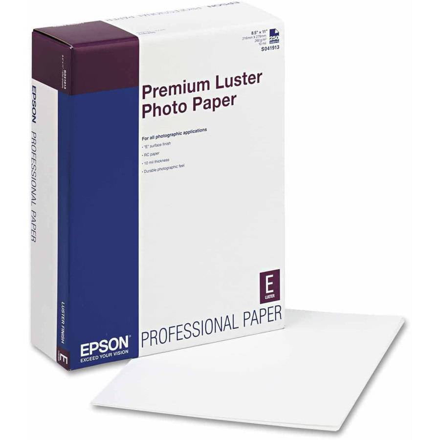 Epson Ultra Premium Photo Paper, Luster, 8-1/2" X 11", 250 Sheets/Pack ...