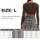 thumbnail image 2 of Blusas sexys para mujer, camisas de manga larga, blusas ajustadas de corte bajo, escote en V, camisas de otoño, blusas, XS-L, 2 of 5