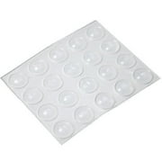 Bump Dots- Large, Soft, Clear -Round with Nipple - 20-Pack