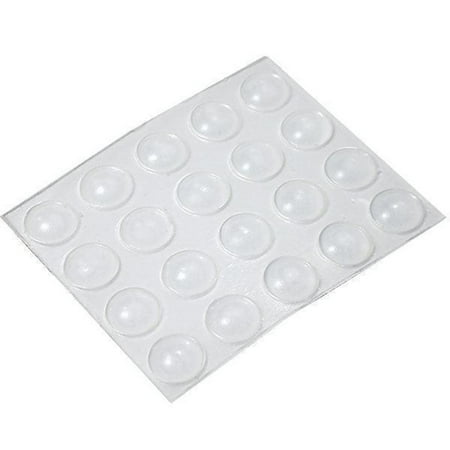 Bump Dots- Large, Soft, Clear -Round with Nipple - 20-Pack