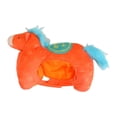 thumbnail image 1 of Sombrero de caballo de peluche, funda para la cabeza, accesorio para disfraz DIY, disfraz de peluche novedoso Naranja, 1 of 9