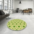 thumbnail image 3 of Ahgly Company Indoor Square Patterned Pistachio Green Area Rugs, 4' Square, 3 of 6