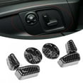 thumbnail image 1 of Adjust Handle Button  Adjust Button Trim Car Interior Decoration 6Pcs/Set Carbon Fiber Pattern Car  Side Adjustment Handle Button Cover Trim Fit For  Ghibli 2014-17, 1 of 8