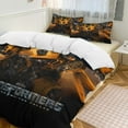 thumbnail image 6 of Transformers 3-Piece Comforter Set for Bedroom, Transformers Bedding Set for Kids Adults, Soft Microfiber Duvet Cover Set with Zipper Closure, 1 Duvet Cover + 2 Pillow Covers, 6 of 8