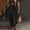 Black-womens maxi dress, variant on Women's Halter Neck Sleeveless Maxi Dress Backless Side Pockets Solid Color Casual Loose Fit Dress Yellow