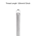 thumbnail image 2 of Uxcell Fully Threaded Rod M5 x 120mm 0.8mm Thread Pitch 304 Stainless Steel Right Hand Threaded Rods Bar Studs 2 Pack, 2 of 6