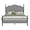 Light Gray, variant on AMERLIFE Queen Size Upholstered Bed Frame with 51.2" Tall Headboard, Metal Four Poster LED Beds for Bedroom, Easy Assembly/Wooden Slats/Dark Grey