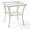 Cream White, variant on VIVIJASON Outdoor Wicker Side Table, All-Weather Rattan Patio Side Table Bistro Table with 2-Tier Storage, Tempered Glass Top Square End Table for Indoor, Balcony, Garden, Porch, Deck, Brown
