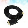 thumbnail image 5 of DisplayPort to VGA Adapter Converter Cable DP to VGA Audio Video Cord Wire Line for Computer Projector TV Laptop (Black), 5 of 5