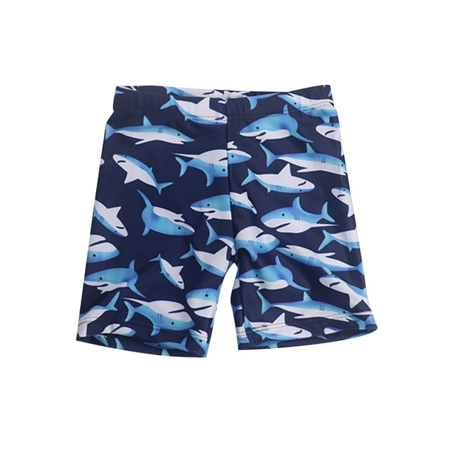 Pantalones estampados para niños y niñas, con cintura elástica y de secado rápido. Traje de baño de poliéster para niña.