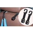 thumbnail image 3 of COOPHYA 8Pcs Car Back Seat Pothook Resin Black Design for Shopping Trips, 3 of 8