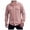 Pink, variant on Men's Long Sleeve Suede Feel Shirt, Point Collar with Chest Pockets, Button Placket for retro daily look Green M