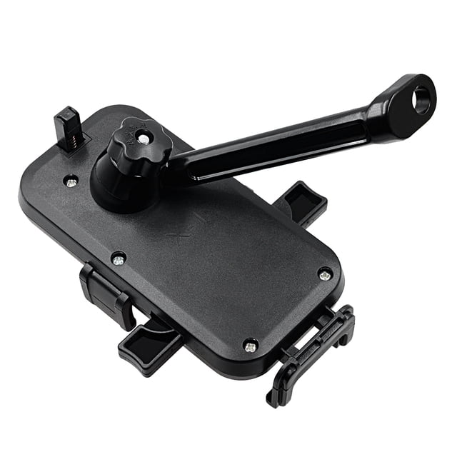 EeaseCA Support Anti-Vibration à Cinq Griffes pour Moto Électrique, Rotation à 360 Degrés, Verrouillage Automatique, Support de Téléphone Portable, Noir (Type Miroir)