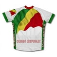 thumbnail image 2 of Congo Republic Flag Short Sleeve Cycling Jersey  for Women - Size XL, 2 of 3
