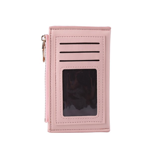 Tarjetero Mujer Gato Impresión Cit Tarjeta ID Multi-Ranura Señoras Vintage PU Cuero Mini Monedero Rojo