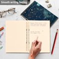 thumbnail image 4 of FORMRS 1-Subject Spiral Notebook 8" x 5" College Ruled 60 Refillable Sheet A5 Hard Cover, 2 Pack, Dark Star Map, 4 of 7