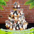 thumbnail image 4 of KINGZONE 48 toppers para cupcakes con temática de safari y selva, 4 of 8