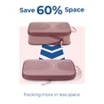 thumbnail image 3 of Juego de 6 cubos de compresión BAGSMART Travel, color rosa polvoriento, 3 of 5